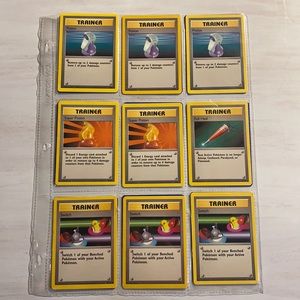 Pokémon cards - set of 18 ‘Trainer’